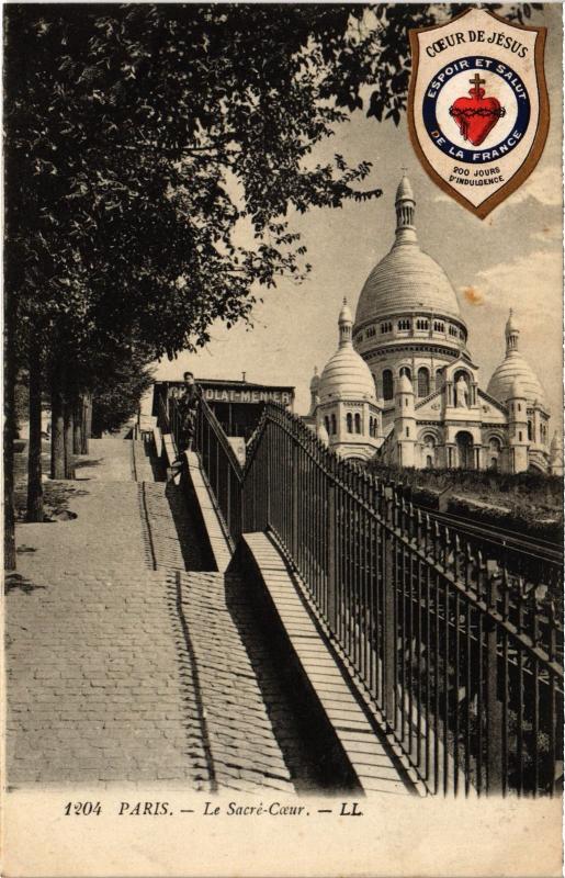 Carte postale ancienne Paris Sacré-Coeur