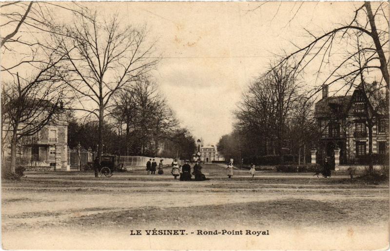 Carte postale ancienne Le Vesinet Rond-Point Royal