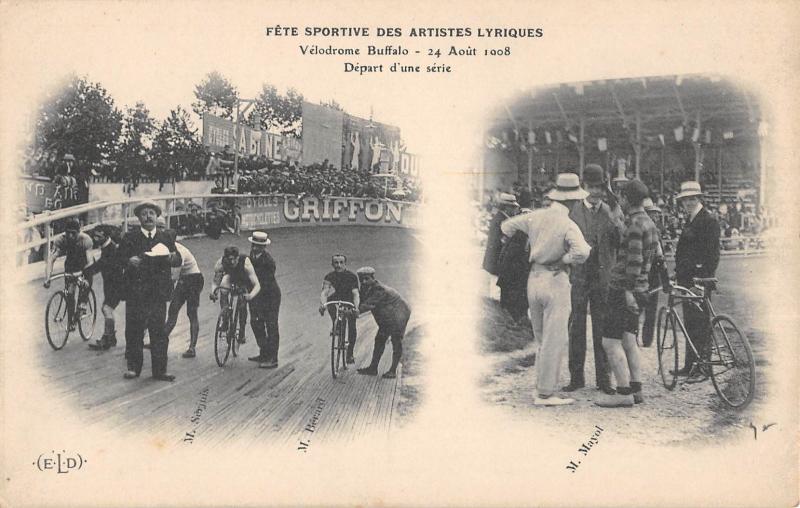 Carte postale ancienne Neuilly Sur Seine - Fete Sportive Des Artistes Lyriques - Velodrome Buffa à Neuilly-sur-Seine