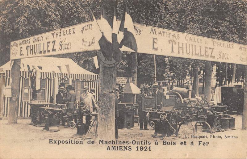 Carte postale ancienne Amiens - Exposition De Machines Outils A Bois Et A Fer - Amiens 1921 à Amiens