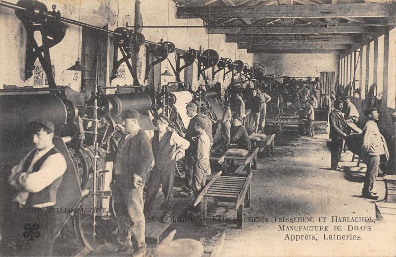 Carte postale ancienne Lodeve - Etablissements Teisserenc Et Harlachoi - Manufacture De Draps / à Lodève