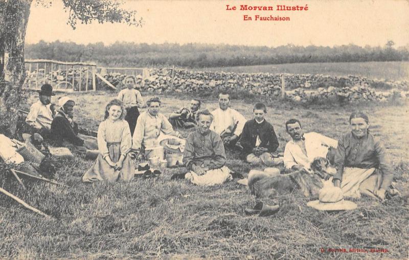Carte postale ancienne Le Morvan Illustre - En Fauchaison