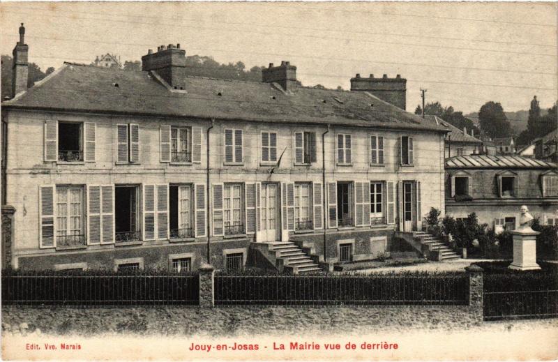 Carte postale ancienne Jouy en Josas La Mairie vue de derriere France à Jouy-en-Josas