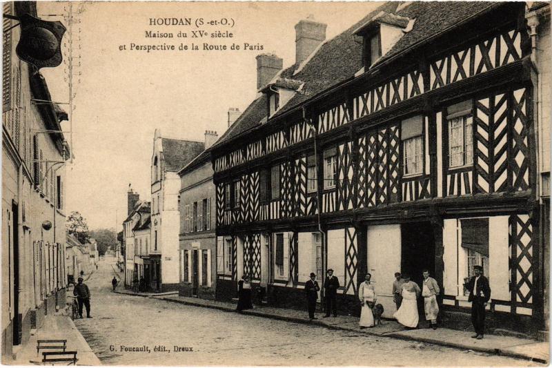 Carte postale ancienne Houdan Maison du XVe siecle France à Houdan