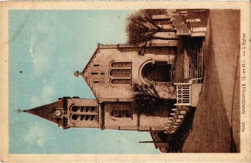 Carte postale ancienne Gargenville L'Eglise France à Gargenville