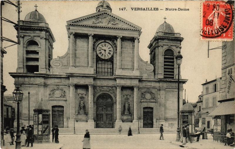 Carte postale ancienne Versailles Notre-Dame France à Versailles