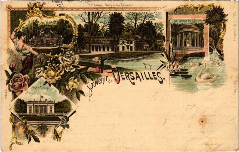 Carte postale ancienne Souvenir de Versailles France à Versailles