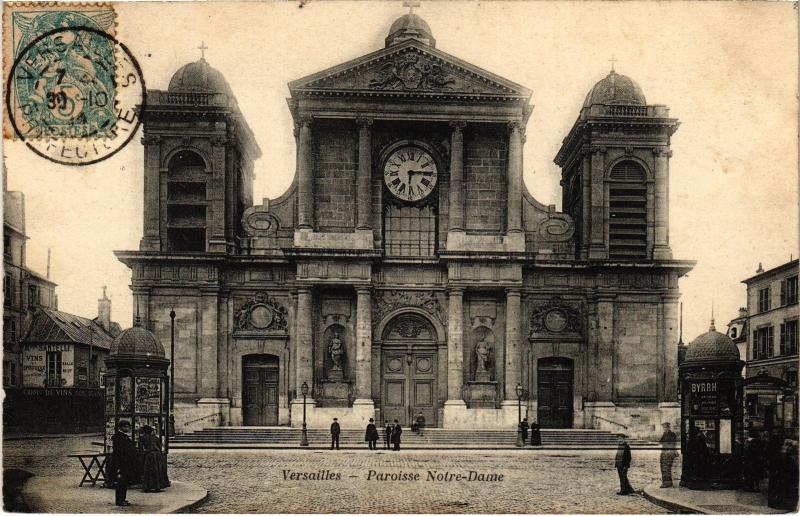 Carte postale ancienne Versailles Paroisse Notre-Dame France à Versailles