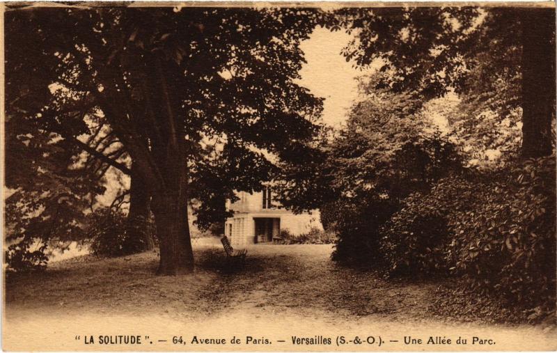 Carte postale ancienne Versailles Une Allee du Parc France à Versailles
