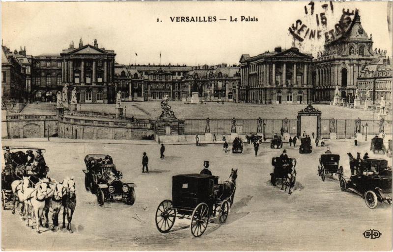 Carte postale ancienne Versailles Le Palais France à Versailles