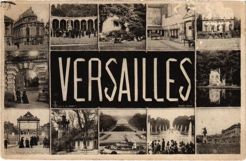 Carte postale ancienne Souvenir de Versailles France à Versailles
