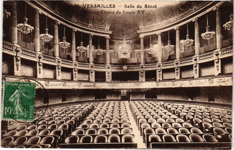 Carte postale ancienne Versailles Salle du Senat, Ancien Opera France à Versailles