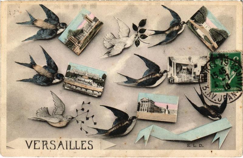 Carte postale ancienne Souvenir de Versailles France à Versailles