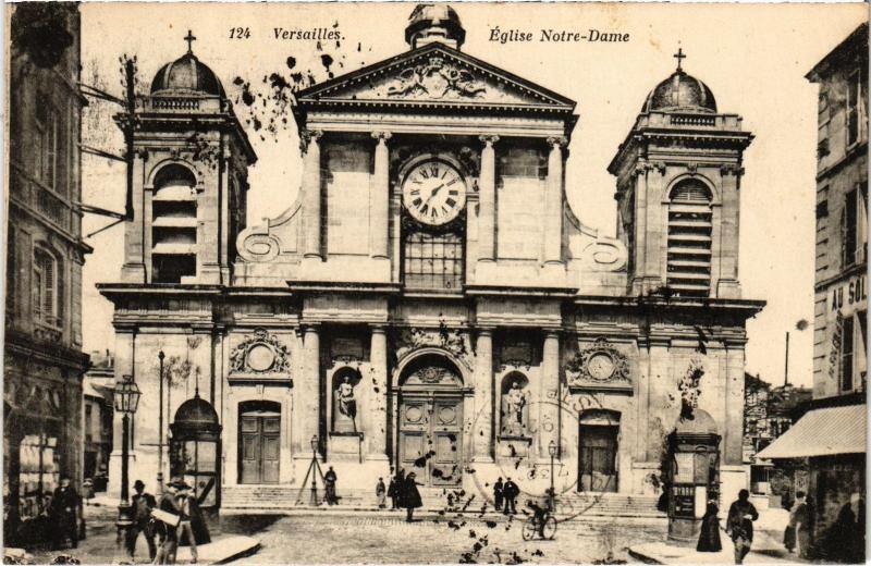 Carte postale ancienne Versailles Eglise Notre-Dame France à Versailles