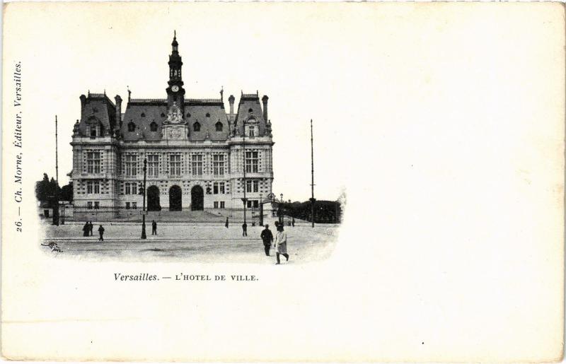 Carte postale ancienne Versailles L'Hotel de Ville France à Versailles