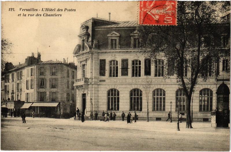 Carte postale ancienne Versailles L'Hotel des Postes France à Versailles