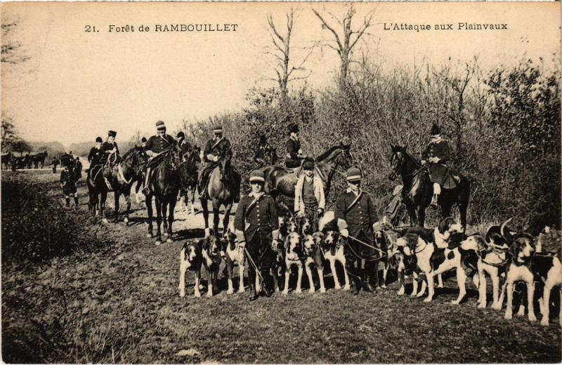 Carte postale ancienne Rambouillet L'Attaque aux Plainvaux France à Rambouillet