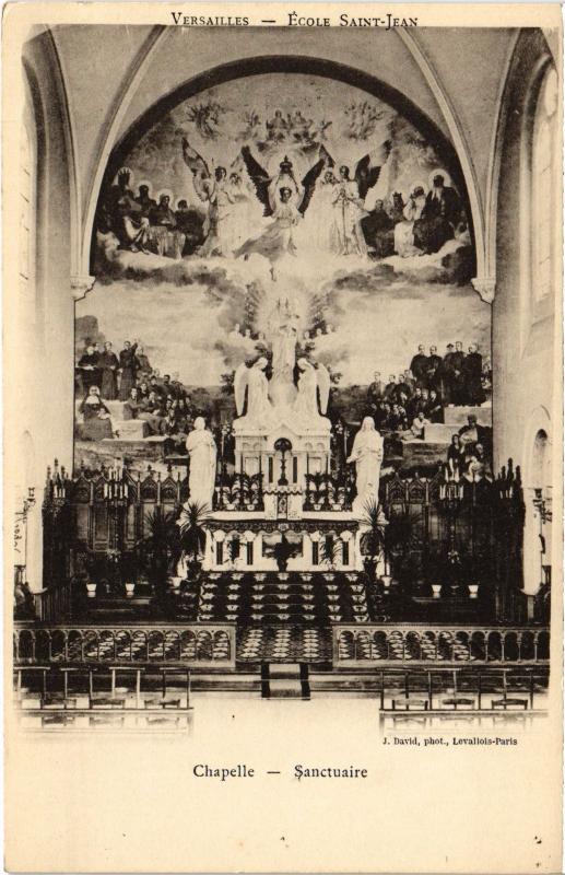 Carte postale ancienne Versailles Chapelle, Sanctuaire France à Versailles
