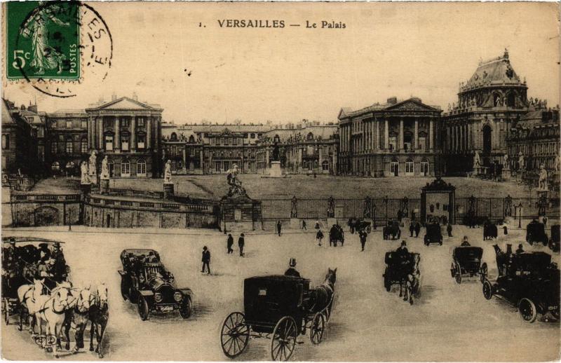 Carte postale ancienne Versailles Le Palais France à Versailles