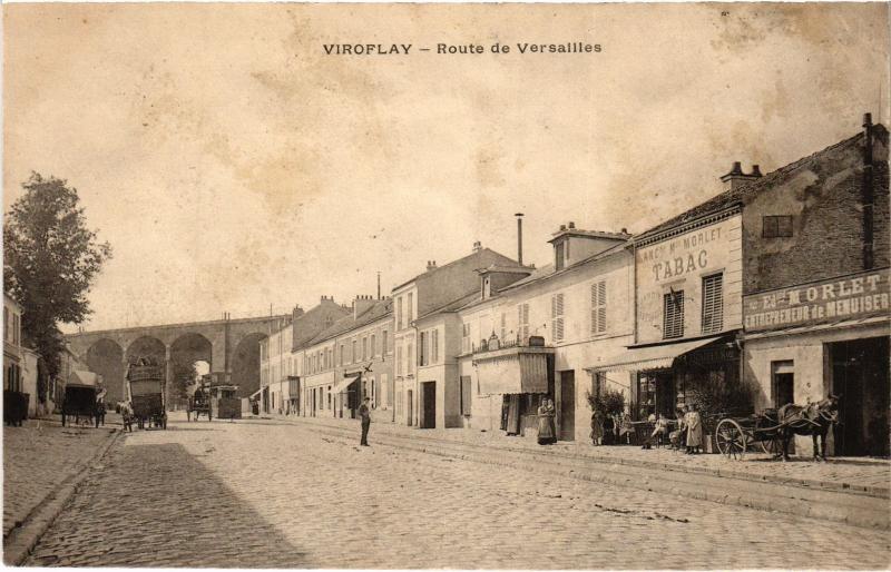 Carte postale ancienne Viroflay Route de Versailles France à Versailles