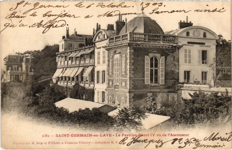 Carte postale ancienne Saint-Germain en Laye Le Pavillon Henri Iv France à Saint-Germain-en-Laye
