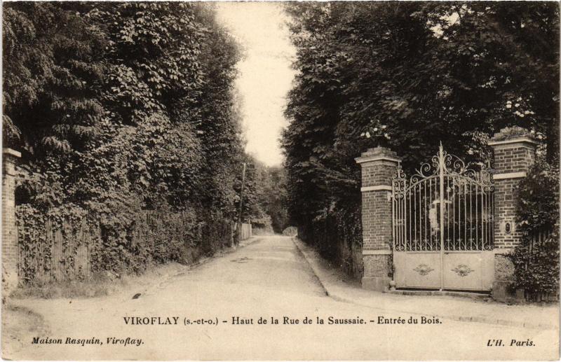 Carte postale ancienne Viroflay Haut de la Rue de la Saussaie France à Viroflay