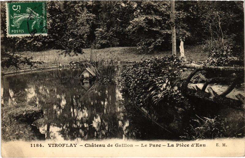 Carte postale ancienne Viroflay Chateau de Gaillon, Le Parc France à Viroflay