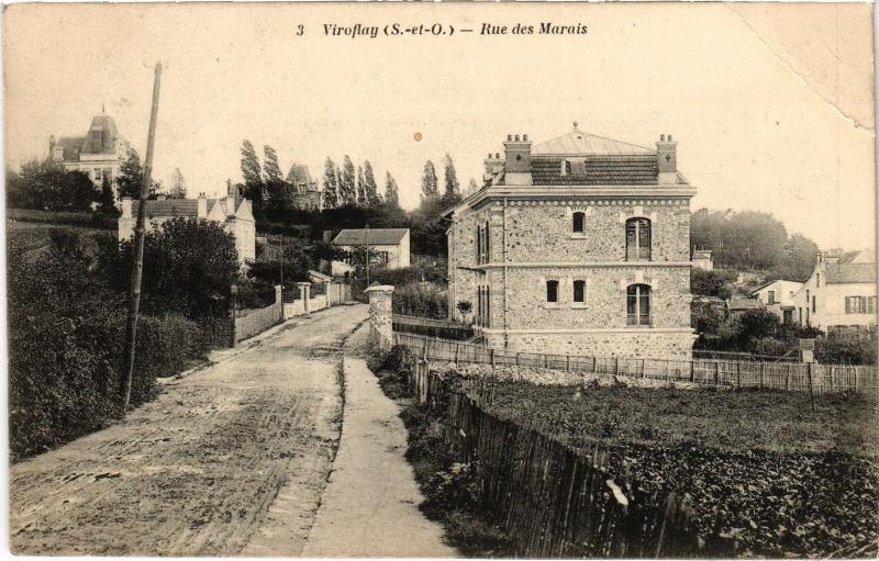 Carte postale ancienne Viroflay Rue des Marais France à Viroflay