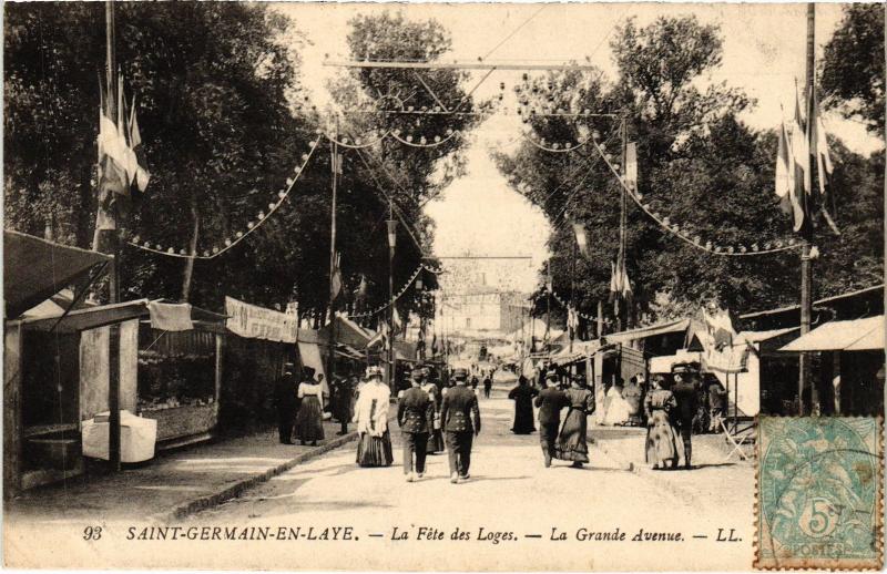 Carte postale ancienne Saint-Germain en Laye La Grande Avenue France à Saint-Germain-en-Laye