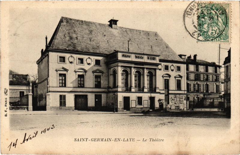 Carte postale ancienne Saint-Germain en Laye Le Theatre France à Saint-Germain-en-Laye