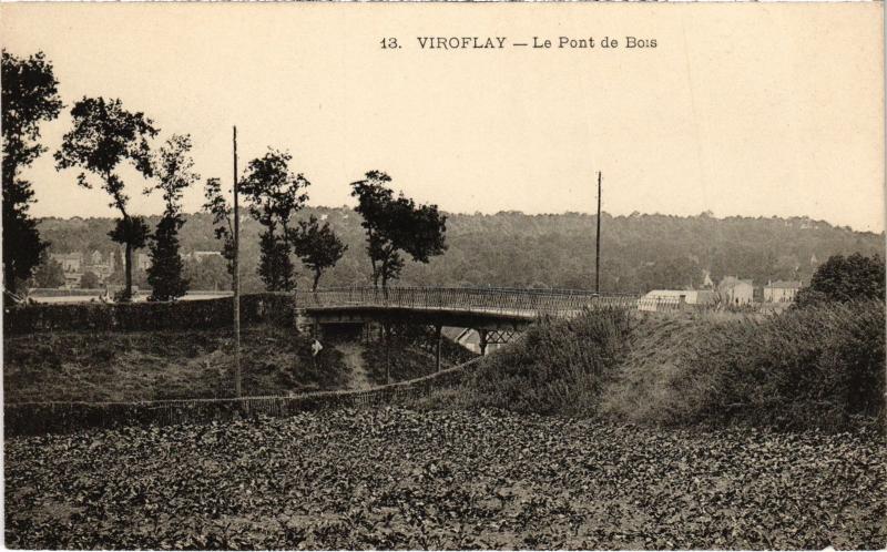 Carte postale ancienne Viroflay Le Pont de Bois France à Viroflay