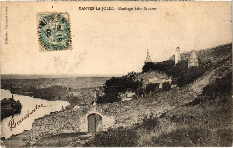 Carte postale ancienne Mantes la Jolie Ermitage de Saint-Sauveur France à Mantes-la-Jolie