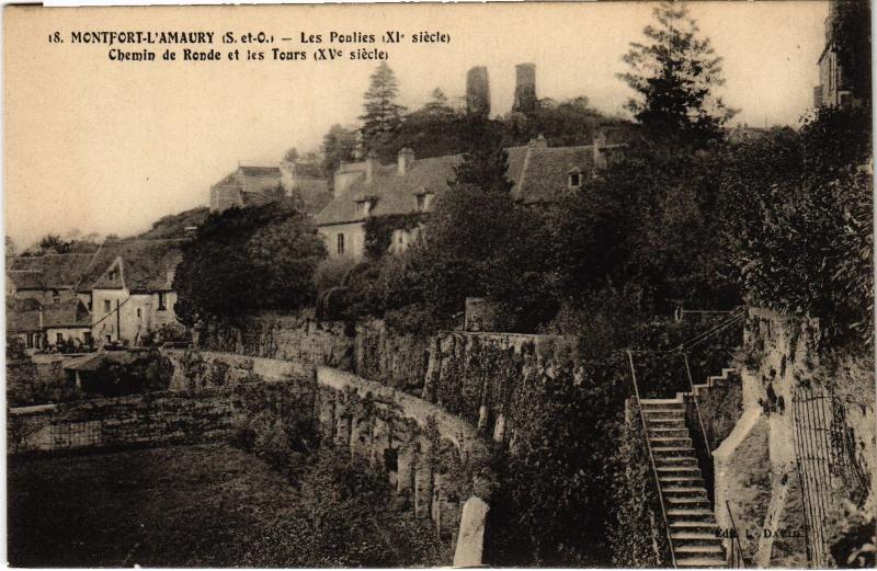 Carte postale ancienne Montfort l'Amaury Les Poulies France à Montfort-l'Amaury