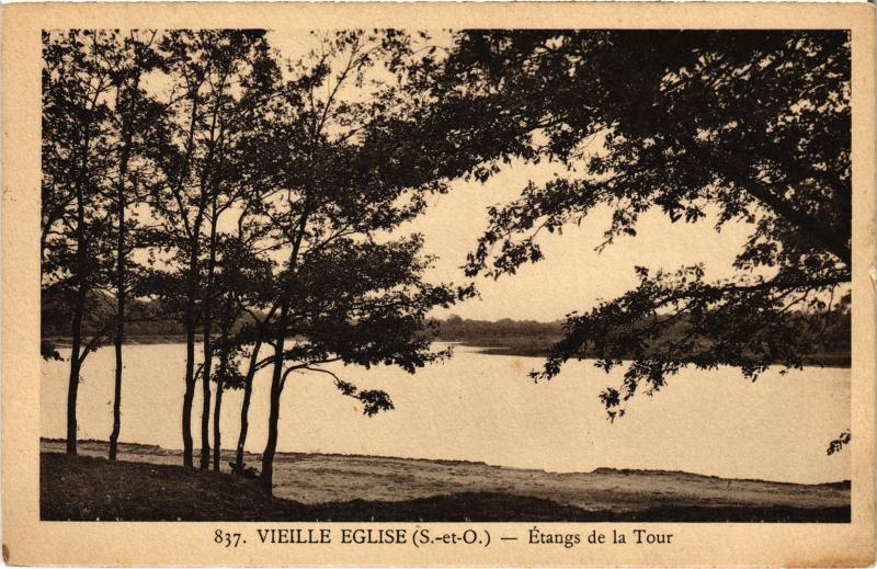 Carte postale ancienne La Villeneuve en Chevrie Etangs de la Tour France à La Villeneuve-en-Chevrie