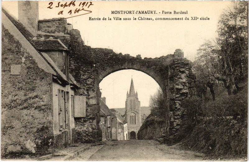 Carte postale ancienne Montfort l'Amaury Porte Bardoul France à Montfort-l'Amaury
