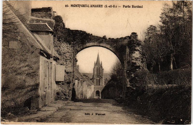 Carte postale ancienne Montfort l'Amaury Porte Bardoul France à Montfort-l'Amaury