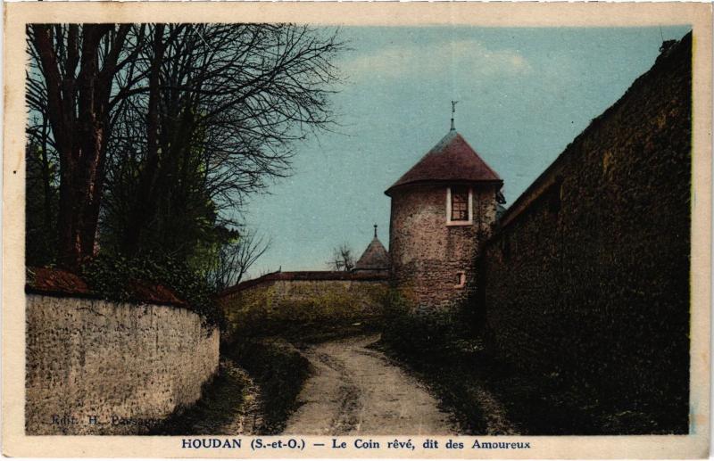 Carte postale ancienne Houdan Le Coin reve, dit des Amoureux France à Houdan