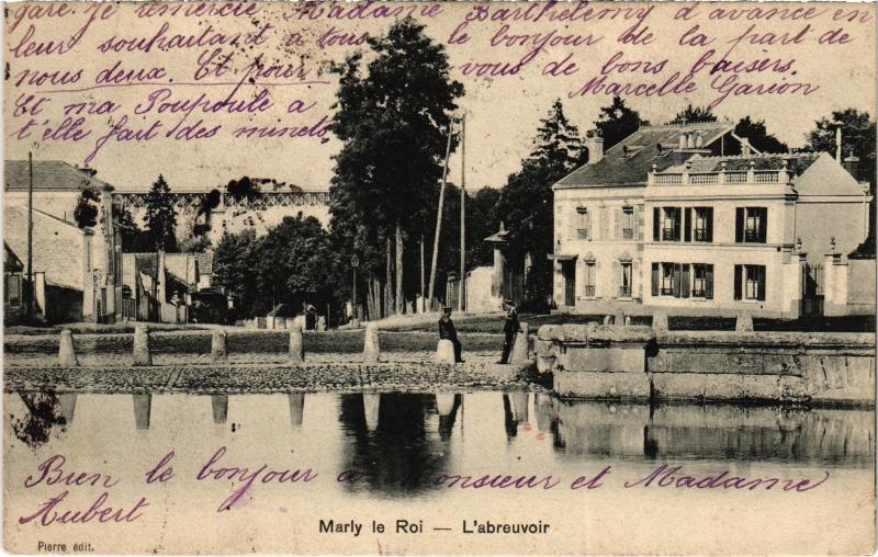 Carte postale ancienne Marly le Roi L'abreuvoir France à Marly-le-Roi