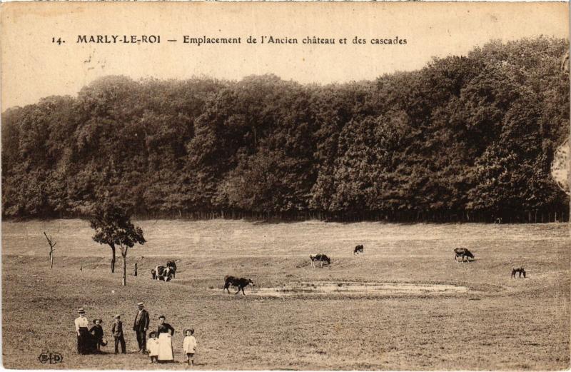 Carte postale ancienne Marly le Roi Emplacement de l'Ancien chateau France à Marly-le-Roi