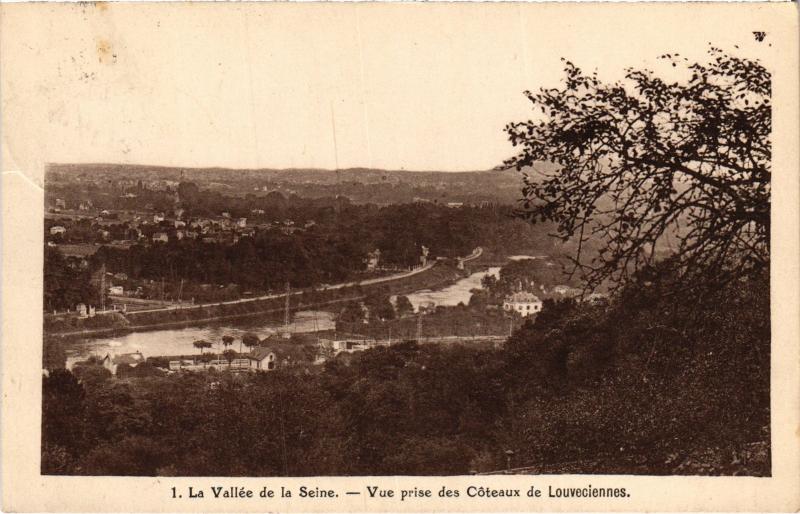 Carte postale ancienne Louveciennes Vue prise des Coteaux France à Louveciennes