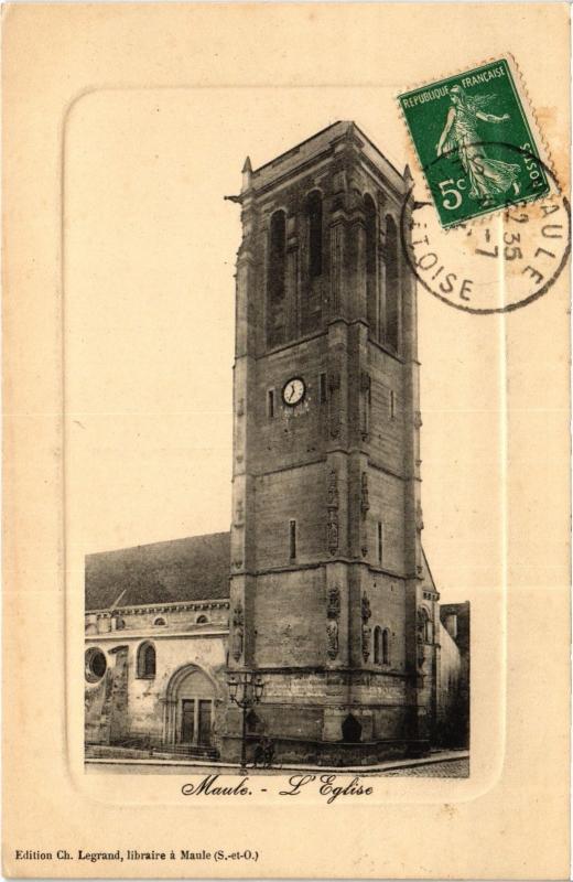 Carte postale ancienne Maule L'Eglise France à Maule
