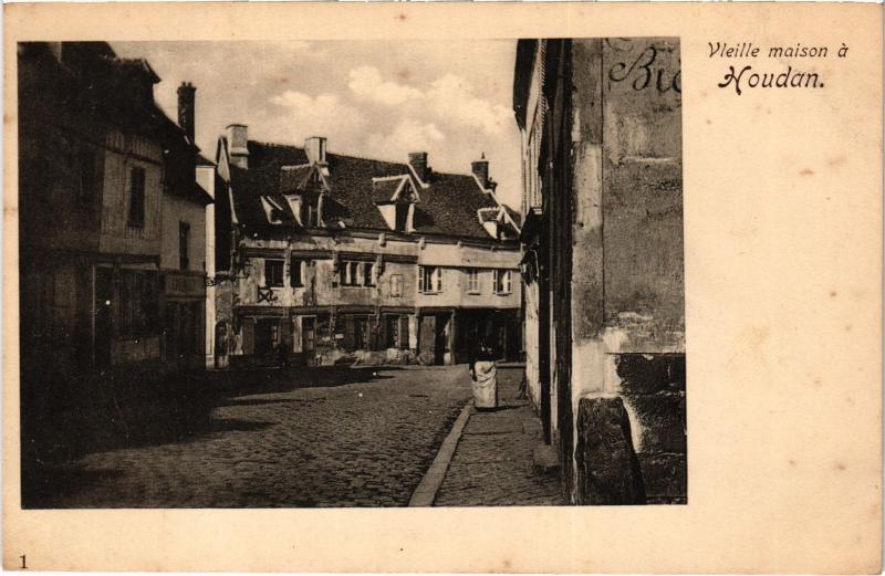 Carte postale ancienne Houdan Vieille maison France à Houdan