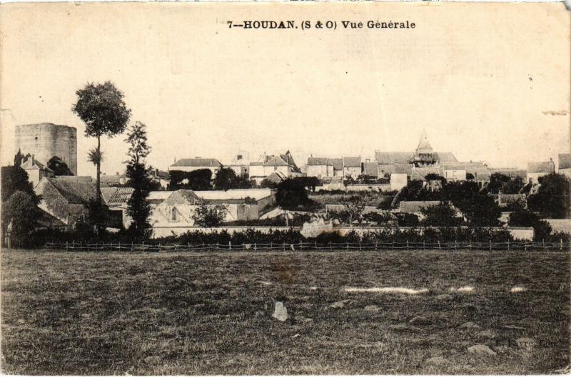 Carte postale ancienne Houdan Vue Generale France à Houdan