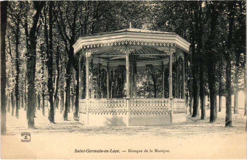 Carte postale ancienne Saint-Germain en Laye Kiosque de la Musique France à Saint-Germain-en-Laye