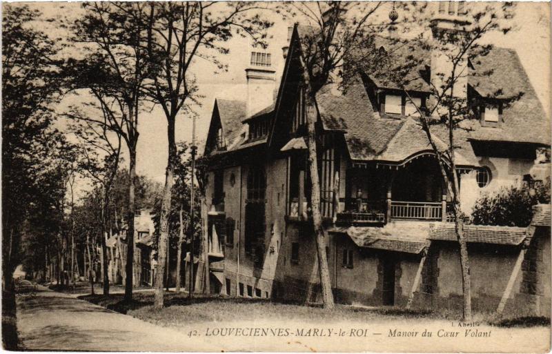 Carte postale ancienne Louveciennes Manoir du Coeur Volant France à Louveciennes
