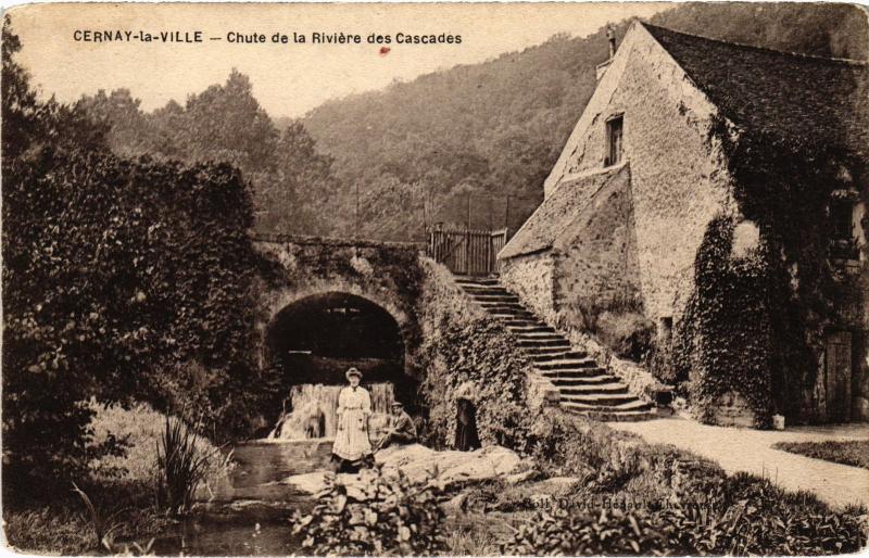 Carte postale ancienne Cernay la Ville Chute de la Riviere des Cascades France à Cernay-la-Ville