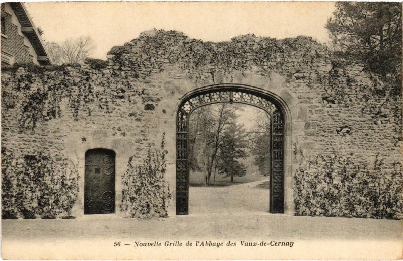 Carte postale ancienne Cernay la Ville Nouvelle Grille de l'Abbaye France à Cernay-la-Ville