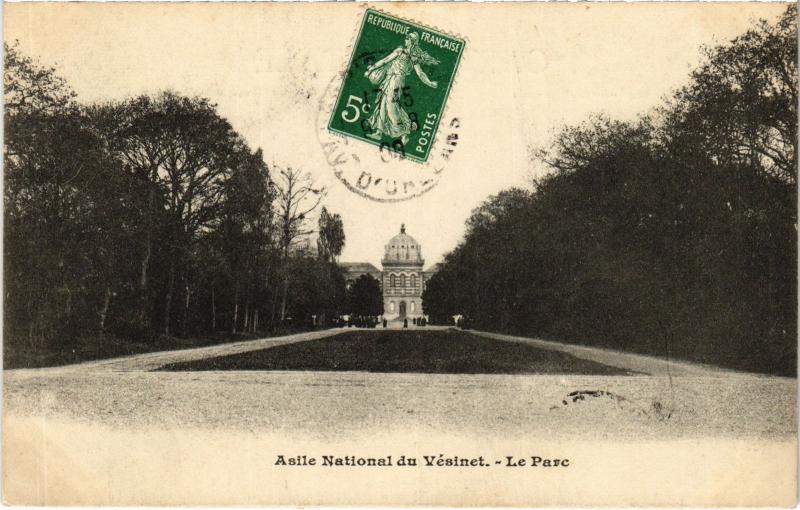 Carte postale ancienne Le Vesinet Le Parc France