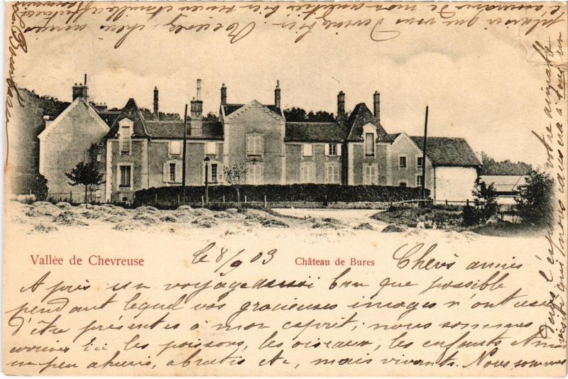 Carte postale ancienne Chevreuse Chateau de Bures France à Chevreuse