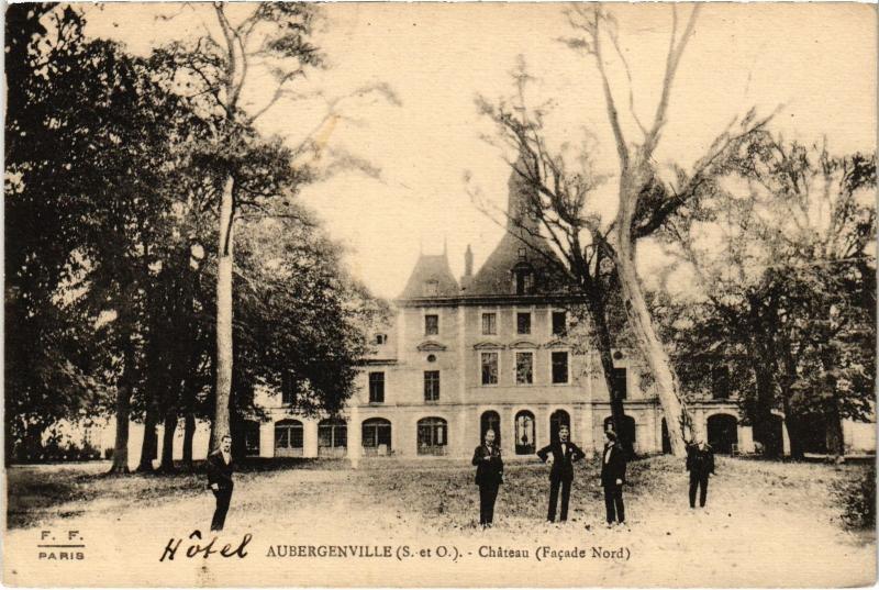 Carte postale ancienne Aubergenville Chateau France à Aubergenville